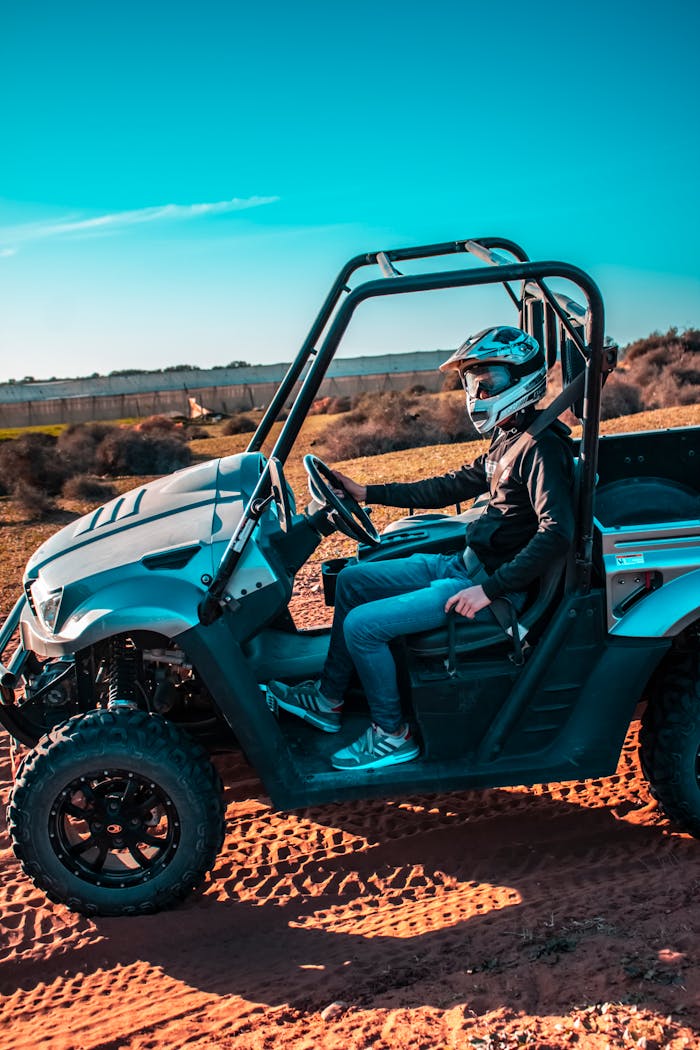Experience thrilling off-road adventure in Moroccan desert with dune buggy ride.